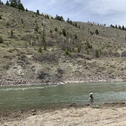 Snake river right behind the camp ground Snake river right behind the camp ground