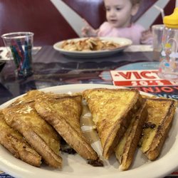Victor's 50's Diner - French Toast (Chocolate / banana cooked in)