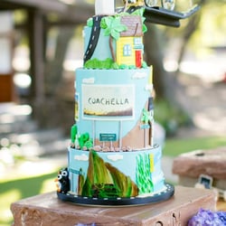 Trightymite Event Lighting & Decor - He made this cake stand.
