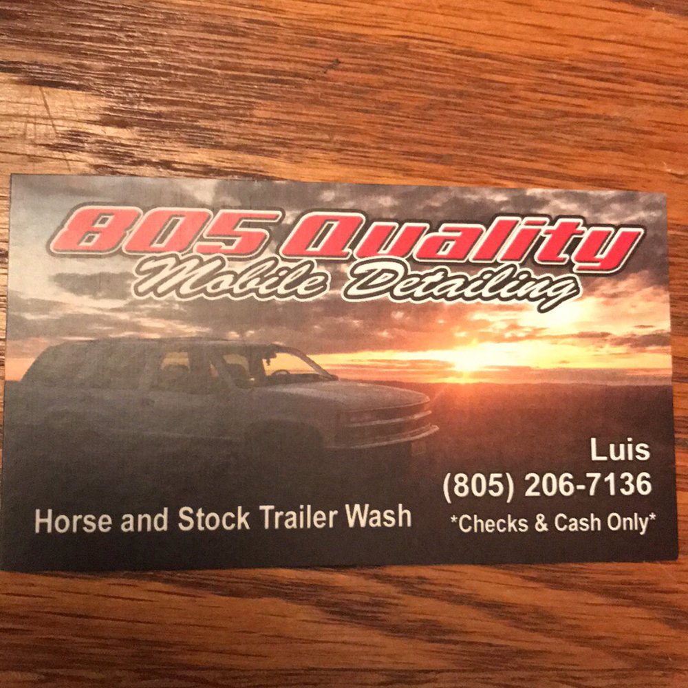 805 QUALITY MOBILE DETAILING Buellton, California Car Wash Phone