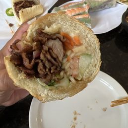 Pork Bah Mi inside