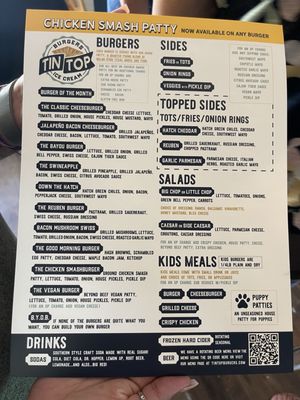 Menu photo 4 Tin Top Burger Shop New Braunfels, TX Menu photo 4 Tin Top Burger Shop New Braunfels, TX