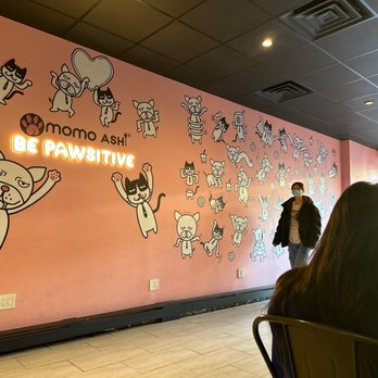 Momo Ashi - Design wall with decent traffic. - Bubble Tea Near Me - Bayside, New York