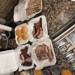 Grillin n Chillin - All the fixins! Jason hooked us up for the Tyson fight!!