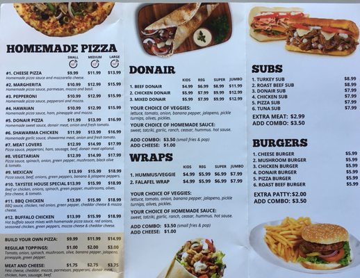 Menu photo 1 Taystee Donair Edmonton, AB Menu photo 1 Taystee Donair Edmonton, AB