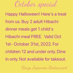 Ginza Japanese Restaurant - Halloween!Special Event*