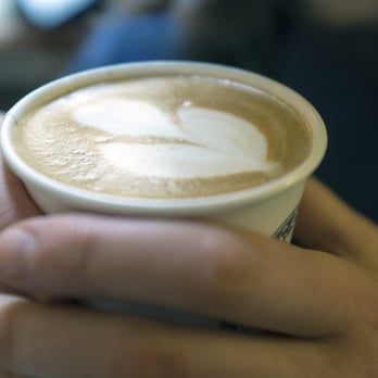 Discovery Coffee - a person holding a cup of coffee - Coffee & Tea Near Me - Victoria, British Columbia