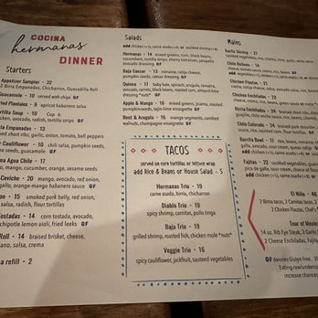 Cocina Hermanas - Menu - Mexican Near Me - Danville, California Cocina Hermanas - Menu - Mexican Near Me - Danville, California