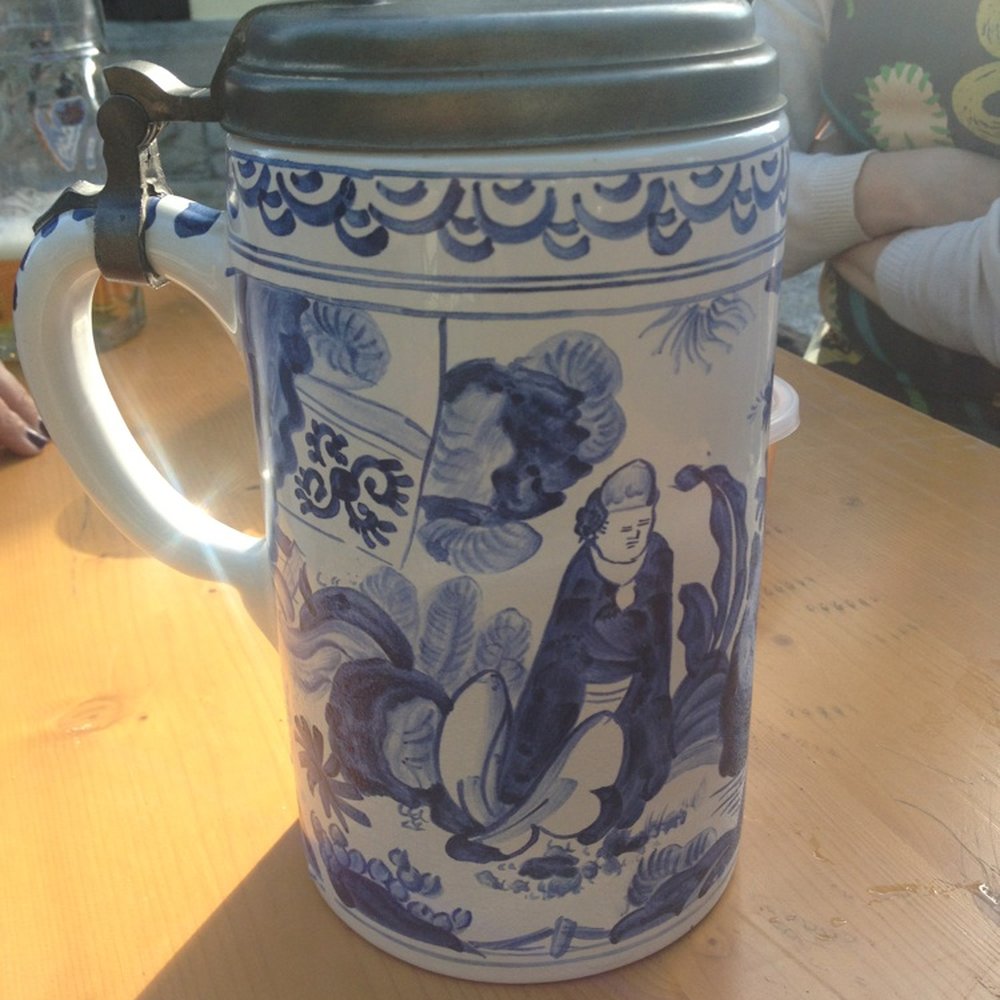 Estabrook Beer Garden - Great Asian/Dutch delft mug from Ron R - Beer Gardens Near Me - Milwaukee, Wisconsin Estabrook Beer Garden - Great Asian/Dutch delft mug from Ron R - Beer Gardens Near Me - Milwaukee, Wisconsin
