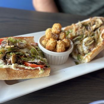 Mellow Mushroom Estero - Cheese Steak & Cheese Hoagie? Sub chips for tater - Bars Near Me - Fort Myers, Florida Mellow Mushroom Estero - Cheese Steak & Cheese Hoagie? Sub chips for tater - Bars Near Me - Fort Myers, Florida