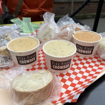 Pike Place Chowder - Crab & Oyster Chowder, New England Clam Chowder, Seafood Bisque - Seafood Near Me - Seattle, Washington Pike Place Chowder - Crab & Oyster Chowder, New England Clam Chowder, Seafood Bisque - Seafood Near Me - Seattle, Washington