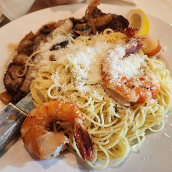 Assaggio - NY Steak and shrimp with angel hair paata - Italian Near Me - Mililani, Hawaii Assaggio - NY Steak and shrimp with angel hair paata - Italian Near Me - Mililani, Hawaii