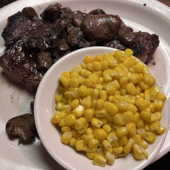 Texas Roadhouse - 12 oz Ft. Worth Ribeye with side of Buttered Corn - Barbeque Near Me - Rialto, California Texas Roadhouse - 12 oz Ft. Worth Ribeye with side of Buttered Corn - Barbeque Near Me - Rialto, California