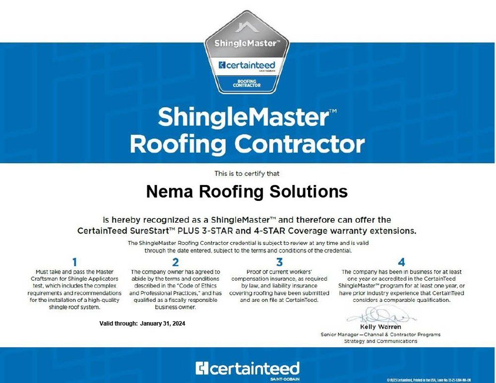 Slide of NEMA Roofing