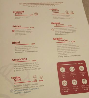 Menu photo 1 VIPS Velázquez Madrid, M