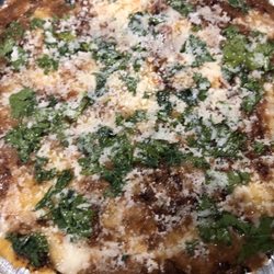 Sophia Pizza - Lasagna ....   some kind of brown sauce...