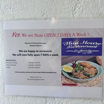 Thai House Restaurant - Restaurant hours - Thai Near Me - Redlands, California Thai House Restaurant - Restaurant hours - Thai Near Me - Redlands, California