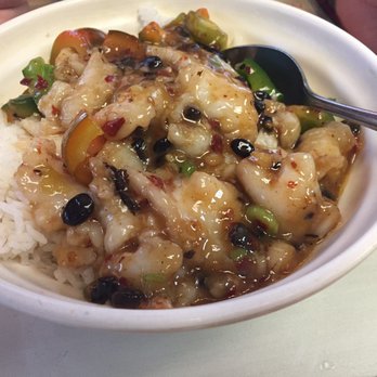 Best China - Chili Fish over rice.  All the flavor of the meal but only  @ $8! - Shanghainese Near Me - Canton, Michigan