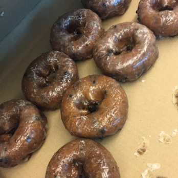 M & M Donuts - Their yummy specialty blueberry donuts! $10 for a dozen and it comes in a pizza box. - Donuts Near Me - Anaheim, California