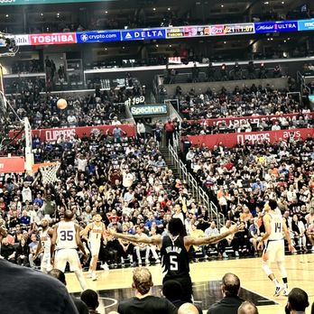 Crypto Arena - Amazing to see the players so close and do you see the length of his arms?! Wow! - Stadiums & Arenas Near Me - Los Angeles, California Crypto Arena - Amazing to see the players so close and do you see the length of his arms?! Wow! - Stadiums & Arenas Near Me - Los Angeles, California