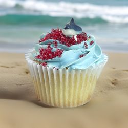 Uncle Jon's Coffee - Shark Week Cupcake