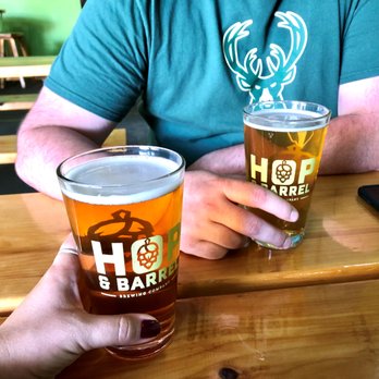 Hop and Barrel - Cheers! A Sour and an IPA - Breweries Near Me - Hudson, Wisconsin Hop and Barrel - Cheers! A Sour and an IPA - Breweries Near Me - Hudson, Wisconsin