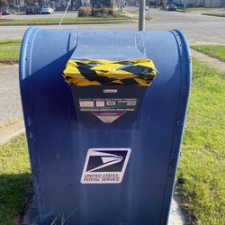 United States Post Office - Drop box is taped off! And the office is closed on the weekends!