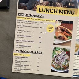 Lunch Menu Lunch Menu