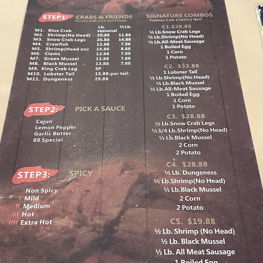 Pier 88 Boiling Seafood & Bar - Menu - Seafood Near Me - Chesapeake, Virginia Pier 88 Boiling Seafood & Bar - Menu - Seafood Near Me - Chesapeake, Virginia