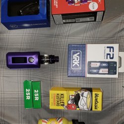 Urban City Smoke Shop - Asmodus minikin2 purple, smoke TFV12 baby prince, vrk f2 charger, killer kustard strawberry, dinner lady lemon tart.