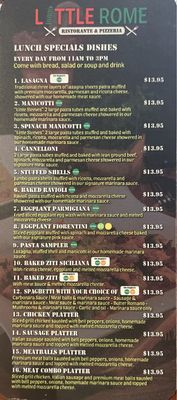 Menu photo 1 Little Rome Plano, TX Menu photo 1 Little Rome Plano, TX