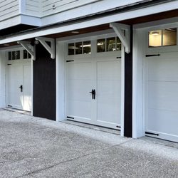 ProLift Garage Doors of Charleston - Carriage style garage doors with decorative hardware