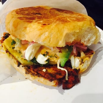 Tenoch Mexican - Pastor Torta. Favorite sandwich in the world. Pretty hefty, amazingly crispy/doughy bread, and so many flavors. - Mexican Near Me - Boston, Massachusetts Tenoch Mexican - Pastor Torta. Favorite sandwich in the world. Pretty hefty, amazingly crispy/doughy bread, and so many flavors. - Mexican Near Me - Boston, Massachusetts