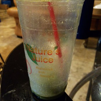 Nature's Juice - They upgraded my medium to large free of charge after a simple mistake! I chugged the Green Hulk down before getting a pic. - Juice Bars & Smoothies Near Me - Fullerton, California