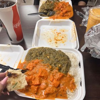 Naan Cafe - #2 combo with chicken tikka masala, saag paneer, basmati rice & garlic naan! SO GOOD! - Desserts Near Me - Fontana, California Naan Cafe - #2 combo with chicken tikka masala, saag paneer, basmati rice & garlic naan! SO GOOD! - Desserts Near Me - Fontana, California