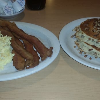 Jackie's Kitchen - Eggs basic with bacon and pecan pancakes. My absolute favorite. - Breakfast & Brunch Near Me - Houston, Texas