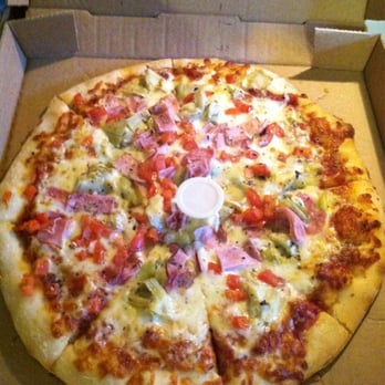 Hippies Pizza - Awesome Tuesday deal! Ham, artichoke hearts, and tomato loaded on a special herb crust. Beautiful - Pizza Near Me - Royal Oak, Michigan Hippies Pizza - Awesome Tuesday deal! Ham, artichoke hearts, and tomato loaded on a special herb crust. Beautiful - Pizza Near Me - Royal Oak, Michigan