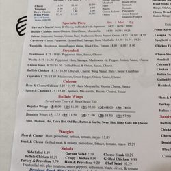 Davinci's Pizzeria - Menu