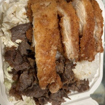 Hula Wok BBQ - Half and Half Mixed Plate 一半一半 - Chinese Near Me - San Ramon, California Hula Wok BBQ - Half and Half Mixed Plate 一半一半 - Chinese Near Me - San Ramon, California