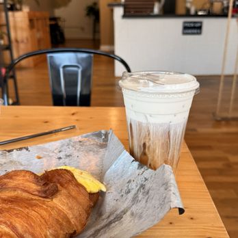 The Blend - breakfast croissant - Coffee & Tea Near Me - Burlington, North Carolina