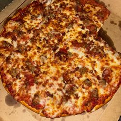 Roma Pizza & Pasta - 14" BACON SAUSAGE AND PEPPERONI WITH EXTRA SAUCEEEEE!