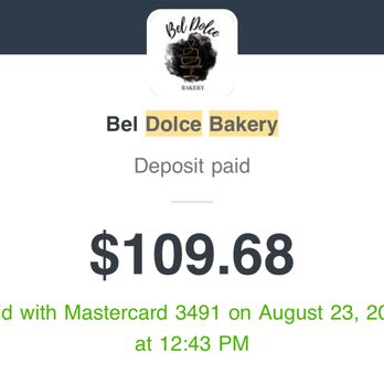 Bel Dolce Bakery - My paid deposit - Custom Cakes Near Me Bel Dolce Bakery - My paid deposit - Custom Cakes Near Me