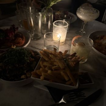 Ysabel - Hand Cut Fries, Bearnaise Bri Chicken Snitzel Hand Cut Rigatoni Chopped SaladSalad - New American Near Me - West Hollywood, California Ysabel - Hand Cut Fries, Bearnaise Bri Chicken Snitzel Hand Cut Rigatoni Chopped SaladSalad - New American Near Me - West Hollywood, California