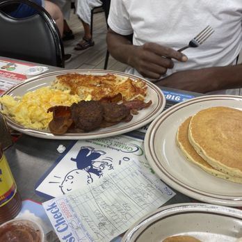 Mom's Family Diner - Three Egg Sampler - Diners Near Me - Tulsa, Oklahoma