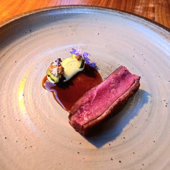 Beckon - Eighth Course: Duck, Summer Squash & Thyme - New American Near Me - Denver, Colorado Beckon - Eighth Course: Duck, Summer Squash & Thyme - New American Near Me - Denver, Colorado