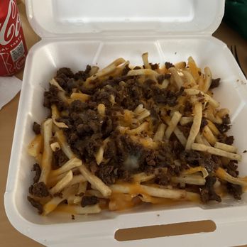 El Mushasho Alegre Mariscos - Carne Asada Fries not like the online description at all - Tacos Near Me - Colton, California