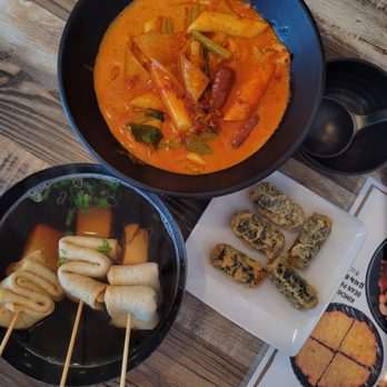 Soonheene - rose tteokbokki + fish cake combo with gimmari - Korean Near Me - Arcadia, California Soonheene - rose tteokbokki + fish cake combo with gimmari - Korean Near Me - Arcadia, California