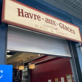 Havre-aux-Glaces - Entrance sign. - Ice Cream & Frozen Yogurt Near Me - Montreal, Quebec Havre-aux-Glaces - Entrance sign. - Ice Cream & Frozen Yogurt Near Me - Montreal, Quebec