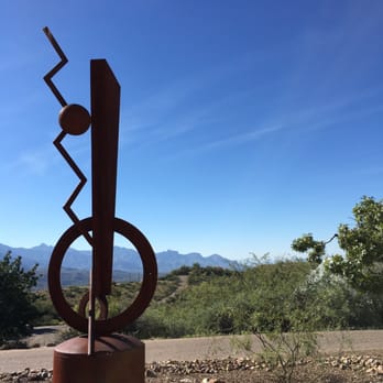 Biosphere 2 - Sculpture in Sculpture Garden. - Museums Near Me - Oracle, Arizona