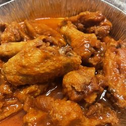 Palermos Pizza - Honey hot chicken wings. Very tangy,sweet & tasty